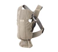 BabyBjörn Mochila Porta Bebé Mini, Malla 3D, Gris arena