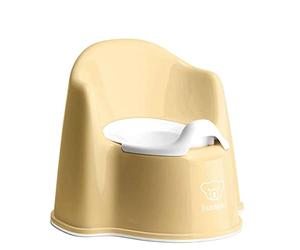 BABYBJÖRN Silla de orinal, plástico, polvo amarillo/blanco