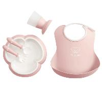 BabyBjörn Vajilla con Babero Rosa Pastel 5 Piezas