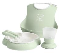 BabyBjörn Vajilla con Babero Verde Pastel 5 Piezas