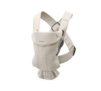 BabyBjörn Mochila Porta Bebé Mini, Jersey 3D, Beige claro