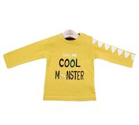 Babybol - Camiseta Baby-Bol Infantil Monstruo Amarillo bebé-niños