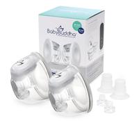 BabyBuddha Vasos de extracción de leche materna manos libres, contenedores reutilizables para sacaleches de leche materna, discreto, potente, vasos para sacaleches portátiles, ligeros y portátiles,