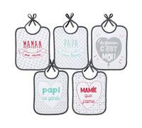 babyCalin Set de 5 Baberos