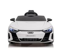 BabyCar Audi RS E-Tron | Coche Electrico para Niños 12V con 2 Motores 25W | Carro Electrico Infantil con Mando Parental, Puertas Abatibles, MP3/USB | Audi Oficial | Blanco