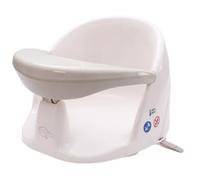 BabyDam Asiento de baño giratorio orbital mejorado para bebé, color gris y blanco, con ventosas potentes, apto a partir de 5 meses