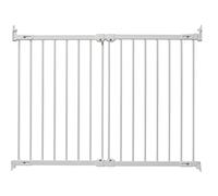 BabyDan FlexiFit 67-105.5 cm Puerta de Escalera, Barriere por bebé, Puerta de Seguridad Extensible y Flexible, Metal, Blanco, Hecho en Dinamarca (Puerta para Mascotas, Puerta para Perros)