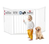BabyDan Galten M, 90-146 cm, puerta de escalera/divisor de habitación, blanco, hecho en Dinamarca - barrière pour bébé/puerta de seguridad (puerta para mascotas/puerta para perros/parque para perros)