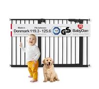 BabyDan Premier, Montado a presión Puerta de escalera, 99-106,3 cm, Barrière pour bébé/Puerta de seguridad, Metal, Negro, Hecho en Dinamarca - (Puerta para mascotas/Puerta para perros)