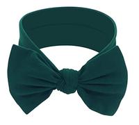 Babygiz - Diadema para bebés y niñas, de algodón hecho a mano, con lazos, accesorios para el pelo infantil (verde oscuro, 1), Verde oscuro, 3-36 Months