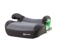 babyGO Asiento elevador Bursa III según la nueva norma I-Size - Asiento elevador para niños con Isofix ajustable - Asiento infantil/asiento de coche para niños (aprox. 15 - 36 kg) Gris