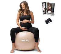 BABYGO Pelota de parto de 65 cm, color piel + bomba eléctrica