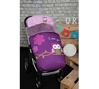 Babyline 002000526 - Saco para silla de paseo, diseño búho, color morado