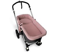 Cubre capazo Muselina 100% Algodón + Colchita + Almohada Muselina 100% Accesorios Set 3 Piezas. Fabricado En España. Hipoalergénica, Transpirable, Hipersuave (Rosa Maquillaje)