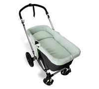 Babyline Cubre capazo Muselina 100% Algodón + Colchita + Almohada Muselina 100% Accesorios Set 3 Piezas. Fabricado En España. Hipoalergénica, Transpirable, Hipersuave (Menta Aguamarina)