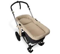 Cubre capazo Muselina 100% Algodón + Colchita + Almohada Muselina 100% Accesorios Set 3 Piezas. Fabricado En España. Hipoalergénica, Transpirable, Hipersuave (Arena)