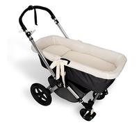 Cubre capazo Muselina 100% Algodón + Colchita + Almohada Muselina 100% Accesorios Set 3 Piezas. Fabricado En España. Hipoalergénica, Transpirable, Hipersuave (Beige)