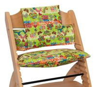 Funda Cojín para Trona Stokke. Compatible con Stokke, Stokke Tripp Trapp, Trip Trap Stokke, Stokke Trona Evolutiva y Stokke Trona (Hippie Verde)