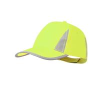 Babyline Gorra de Alta Visibilidad con Paneles Reflectantes - Seguridad y Confort para Trabajo y Actividades al Aire Libre. (Amarillo Fluor)