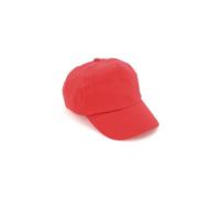 Babyline Gorra Infantil Algodón 100% - Gorra Béibol Niño Niña con Ojales de Ventilación Bordados, Ajustable con Velcro (Rojo)