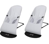 Babyline Haesce - Funda De Hamaca Estrellas Azul, Unisex, Algodón Orgánico (Paquete de 2)