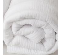 Lote 2 Muselinas Bebé 120x120 Cms, Manta, Arrullo, Bambú Algodón, Recién Nacido. Fibras Naturales. Hipersuave, Hipoalergénica,100% Ecofriendly. (Blanco)