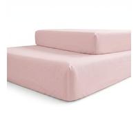 Babyline - Lote 2 Bajeras 100% Algodón. Ajustables con Goma. (Rosa, Cuna 60x120)
