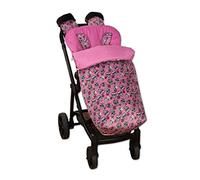 Babyline Lovely Skull - Saco de silla con manoplas, unisex, color fucsia