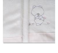 Sabanas Minicuna Sabanas de Invierno Coralina Extrasuave Minicuna 50x80 Ideal para Invierno- (Bajera+encimera+Funda Almohada) (Pepo Rosa)