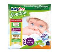 Babylino Sensitive Pañales T3 4-9K 22uds