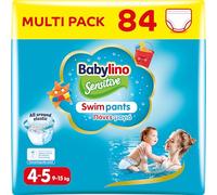 Babylino Sensitive SwimPants - Pañales de playa y piscina, talla 4-5 (9-15 kg), 84 unidades