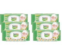 Babylino Sensitive Toallitas Sin Fragrancia, Fórmula 98% Natural que restaura el pH de la piel, 3 envases con cierre que ahorra frescor, 162 toallitas (Paquete de 2)