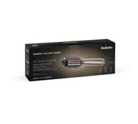 BaByliss Cepillo de Aire Air Power Volume 2 en 1 Secador de Pelo y Styler - Modo Húmedo y Seco, Cepillo Secador Moldeador, 3 ajustes de temperatura, Iónico, Cerámico, Dorado, AS95E