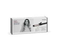 BaByliss Tenacilla 32 mm - Rizador de pelo, Barril Pro Satin Touch, 10 ajustes de temperatura, Calentamiento rápido, Rizos sin encrespamiento, Ondas duraderas, Soporte integrado - Negro y rosa, C332E
