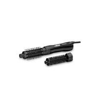BaByliss Cepillo de Aire Shape & Smooth - Potente Cepillo de aire, Accesorios de 30 mm y 20 mm, Función de aire frío, Seca y peina rápidamente, Agrega Volumen, Negro, AS82E