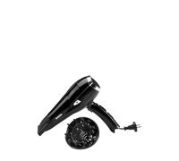 BaByliss Secador de pelo D374DE – Iónico con difusor, 2000 W, 3 temperaturas, 2 velocidades, Negro