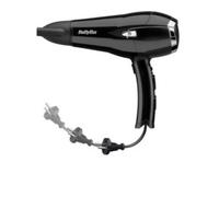 BaByliss Secador de pelo D374DE – Iónico con difusor, 2000 W, 3 temperaturas, 2 velocidades, Negro