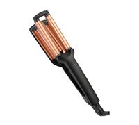 BaByliss Waver Ondas Suferas para el cabello - Barril Recubierto de cerámica, 3 ajustes de calor (160°C-200°C), Ondas sueltas, Sin frizz, Calentamiento rápido, Negro/Dorado, W2447E