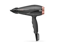 BaByliss Secador de Pelo Smooth Pro con Difusor - Secador Potente de 2100W, Fabricado en Italia, Tecnología iónica antiencrespamiento, 3 ajustes de temperatura y 2 Velocidades, Negro, 6709DE