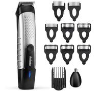 BaByliss Lithium Power Recortadora de Barba - Kit de cuidado personal inalámbrico con cuchillas de acero inoxidable, recortador de nariz y orejas, 14 longitudes de corte (0,5-10 mm), T812E
