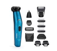 Babyliss Men 12 en 1 Kit de aseo múltiple para rostro y cuerpo, de acero japonés, con recortador de nariz y peluquero corporal, 100% impermeable