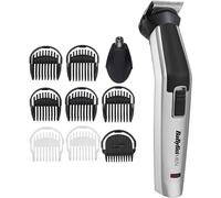 BaByliss MEN Kit de cuidado facial y corporal de titanio 10 en 1 con cabezal recortador para nariz