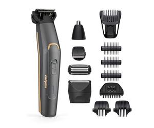 BaByliss MT987E Recortadora Multifunción Graphite Precision 12 en 1, inalámbrico, cabezal de precisión, cabezal corporal