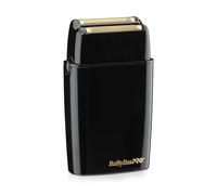 BaByliss PRO FXFS2B BLACKFX Metal Collection, afeitadora inalámbrica de doble lámina de metal, color negro