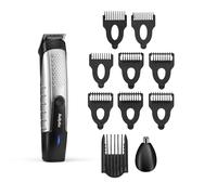 BaByliss Recortador de barba de litio eléctrico, inalámbrico, incluye recortador de pelo de nariz, impermeable, regalos para hombres, color negro