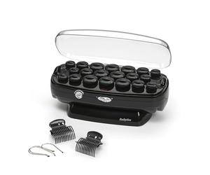 BaByliss RS035E Set de rulos térmicos de cerámica 20 rulos, 8 grandes de 32 mm, 6 medianos de 26mm, 6 pequeños de 19mm, 10 pinzas grandes, 20 horquillas para ondas y rizos duraderos y con volumen