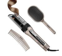 BaByliss Style Secret Air Moldeador Automático - Tenacilla 25 mm, Opción calor o aire, 48 opciones de peinados (rizos, ondas o movimiento), Cabello corto y largo, Rizador fácil de usar, C6686E