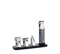BaByliss Recortadora Multifunción Super-X Metal 15 en 1 - Kit Cuidado Masculino inalámbrico, Afeitadora, Barbero, Detalle nariz y orejas, Resistente al agua, Regalo para hombres, Plateado/Gris, MT996E