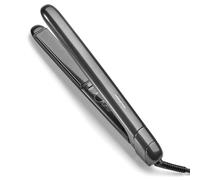 BaByliss Titanium Shine Plancha de Pelo - Tecnología de Deslizamiento Suave en Titanio-Cerámica, 5 Niveles de Calor 150-230°C, Uso Mundial, Plata, ST620E