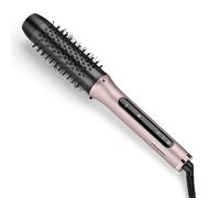 BaByliss Volume Boost Cepillo Térmico Caliente - NUEVO 2025, Barril de 38mm, Cepillo Rizador Calentado, Control Iónico Antifrizz, 4 Niveles de Calor, Multivoltaje, Rosa/Negro, HSB200E